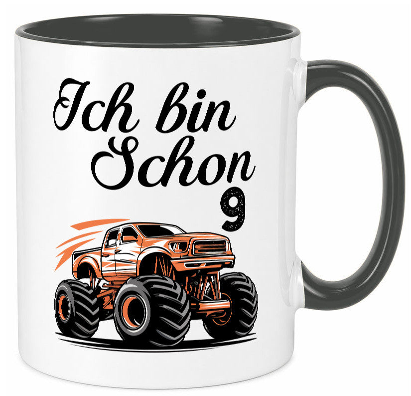 9. Geburtstag | Monster truck 9 Jahre lustiger Spruch Geschenk Geschenkidee