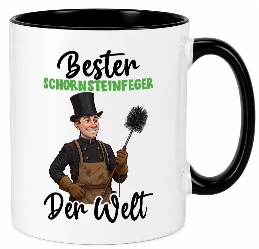 Bester Schornsteinfeger | Kaminkehrer lustig Humor Geschenkidee Geschenk Tasse