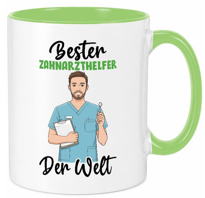 Bester Zahnarzthelfer | Zahnmedizin v2 lustiger Spruch Geschenk Humor Tasse