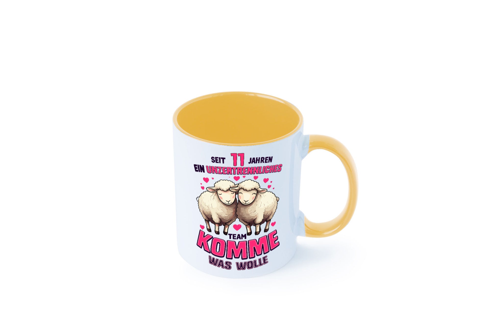 11 Jahre Verheiratet | ein Team Ehepaar v2 Humor Geschenkidee Tasse