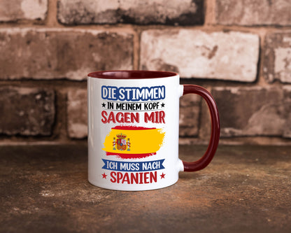 Spanien | Urlaub Stimmen in meinem Kopf Traumland v2 lustiger Spruch Geschenk