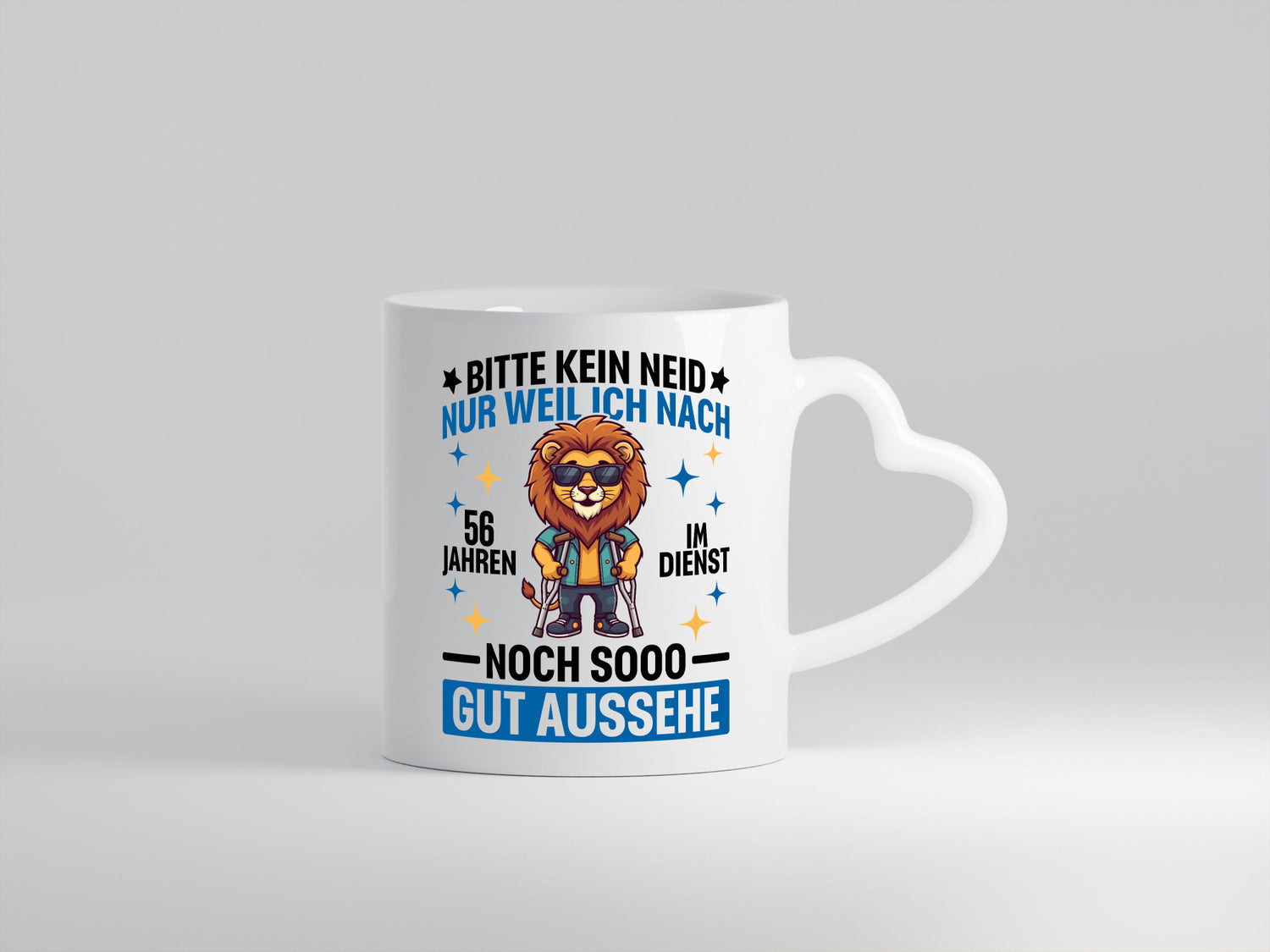 56 Jahre im Dienst | Arbeitsjubiläum Arbeit Geschenk Kollegen Büro lustiger
