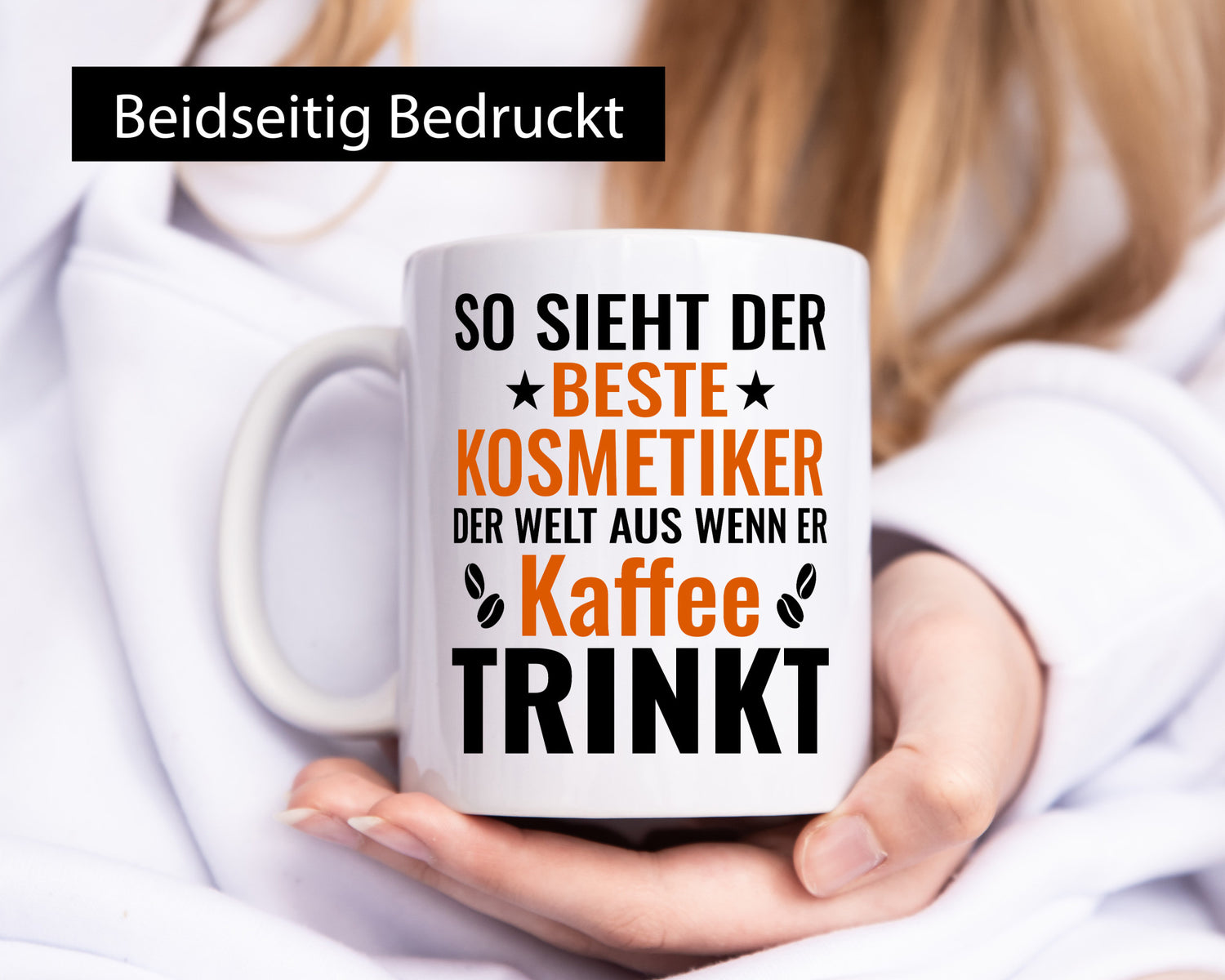 Kaffee trinkt: Kosmetiker | Kosmetik Stylist Geschenkidee Humor Tasse