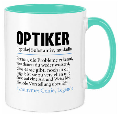 Optiker | Spruch Augenoptiker Beruf Humor v2 lustiger Geschenk Arbeit Kollegen