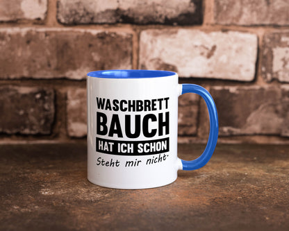 Waschbrettbauch steht mir nicht | Sixpack Gym lustiger Spruch Geschenk Humor