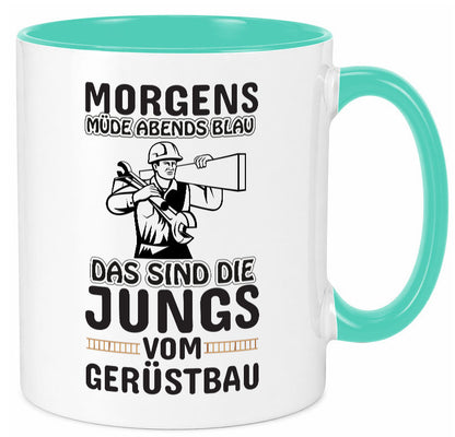 Jungs vom Gerüstbau | Gerüstbauer Tasse Baustelle Geschenk Humor Geschenkidee