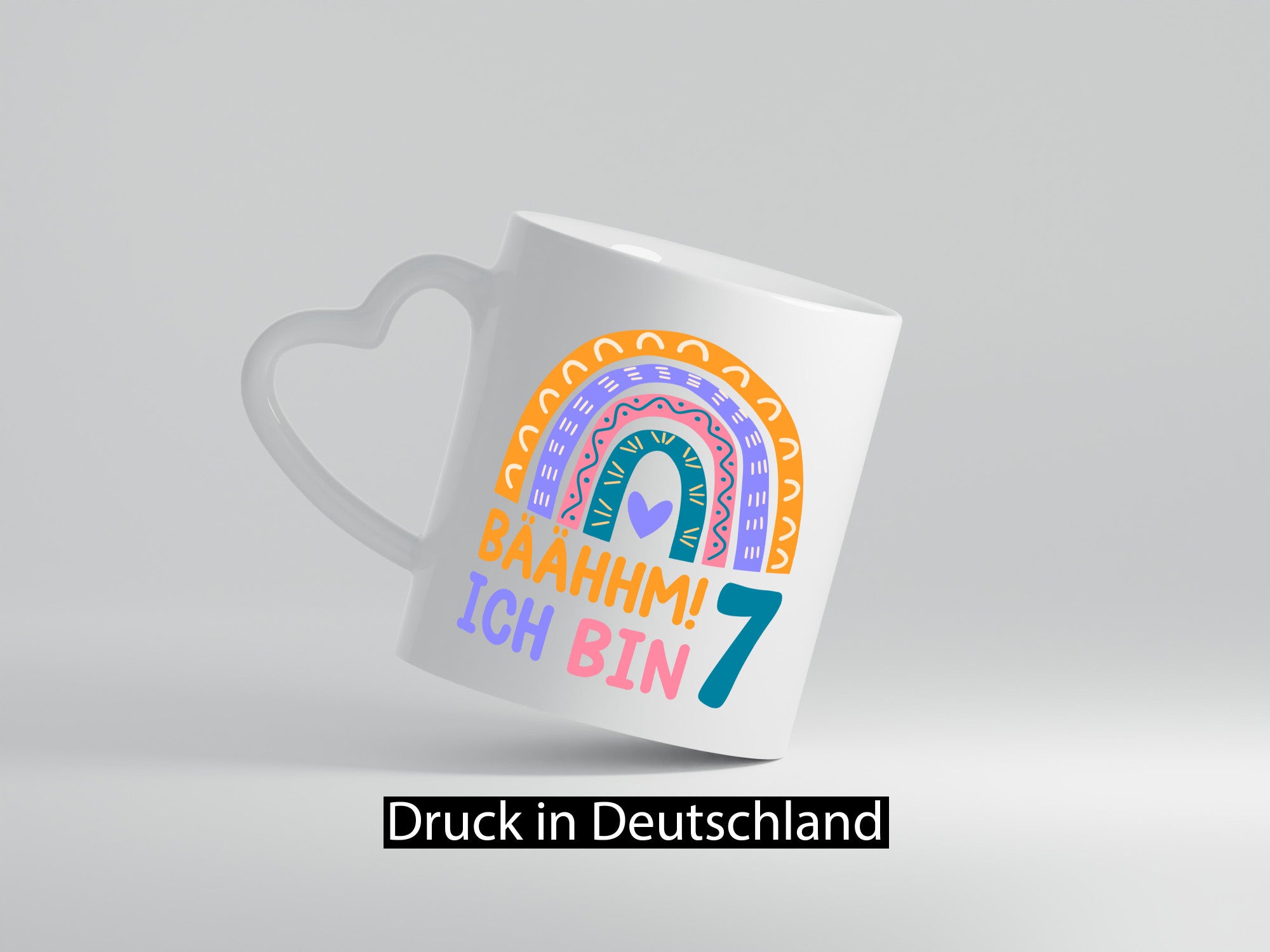 7. Geburtstag | 7 Jahre Regenbogen Bääm Mädchen Geschenk Geschenkidee lustiger