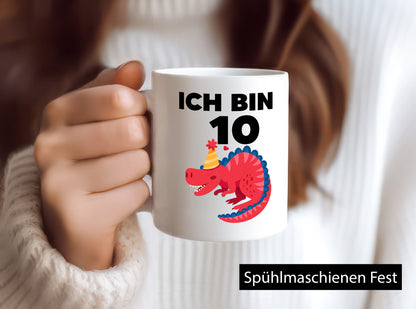10. Geburtstag | Dino Dinosaurier 10 Jahre lustiger Spruch Geschenk