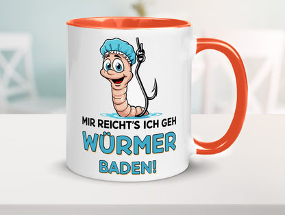 Mir reichts ich geh Würmer Baden | Angler Angeln Geschenk Humor Geschenkidee