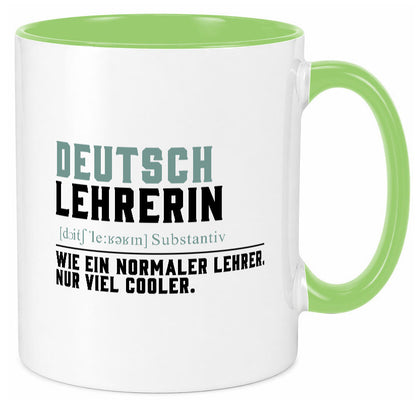 Deutschlehrerin | Lehrerin Unterricht Lieblinglehrerin Geschenkidee Humor Tasse