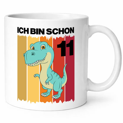 11. Geburtstag | 11 Jahre Dinosaurier lustiger Spruch Geschenk Geschenkidee
