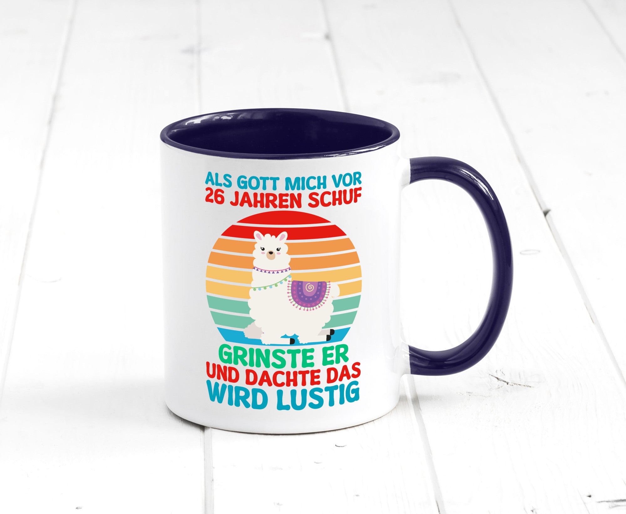 26. Geburtstag | 26 Jahre Gut Schuf mich Lama v2 lustiger Spruch Geschenk