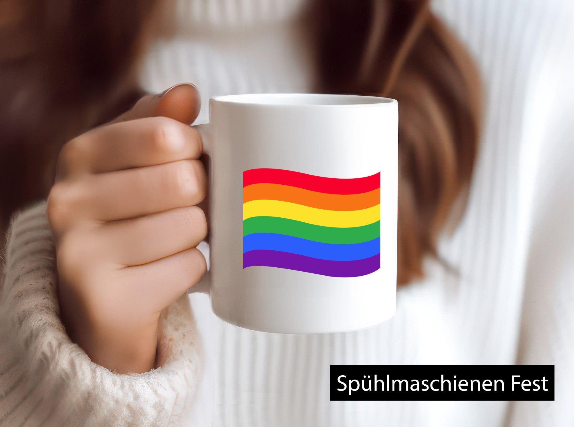 LGBTQ+ Tasse | bunter Regenbogen bunte Flagge LGBT Humor Geschenkidee