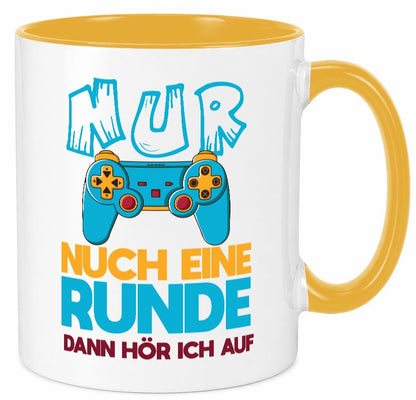 Nur noch eine Runde dann hör ich auf | Gamer Zocken lustig Humor Geschenkidee Tasse