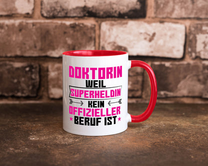 Superheldin Doktorin | Doktorand Doktortitel Geschenkidee Humor Tasse