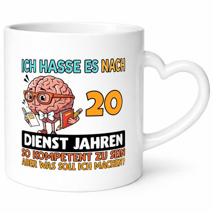 20 Dienstjahre | Arbeit Kompetent lustig Kollegen Büro Geschenk Tasse