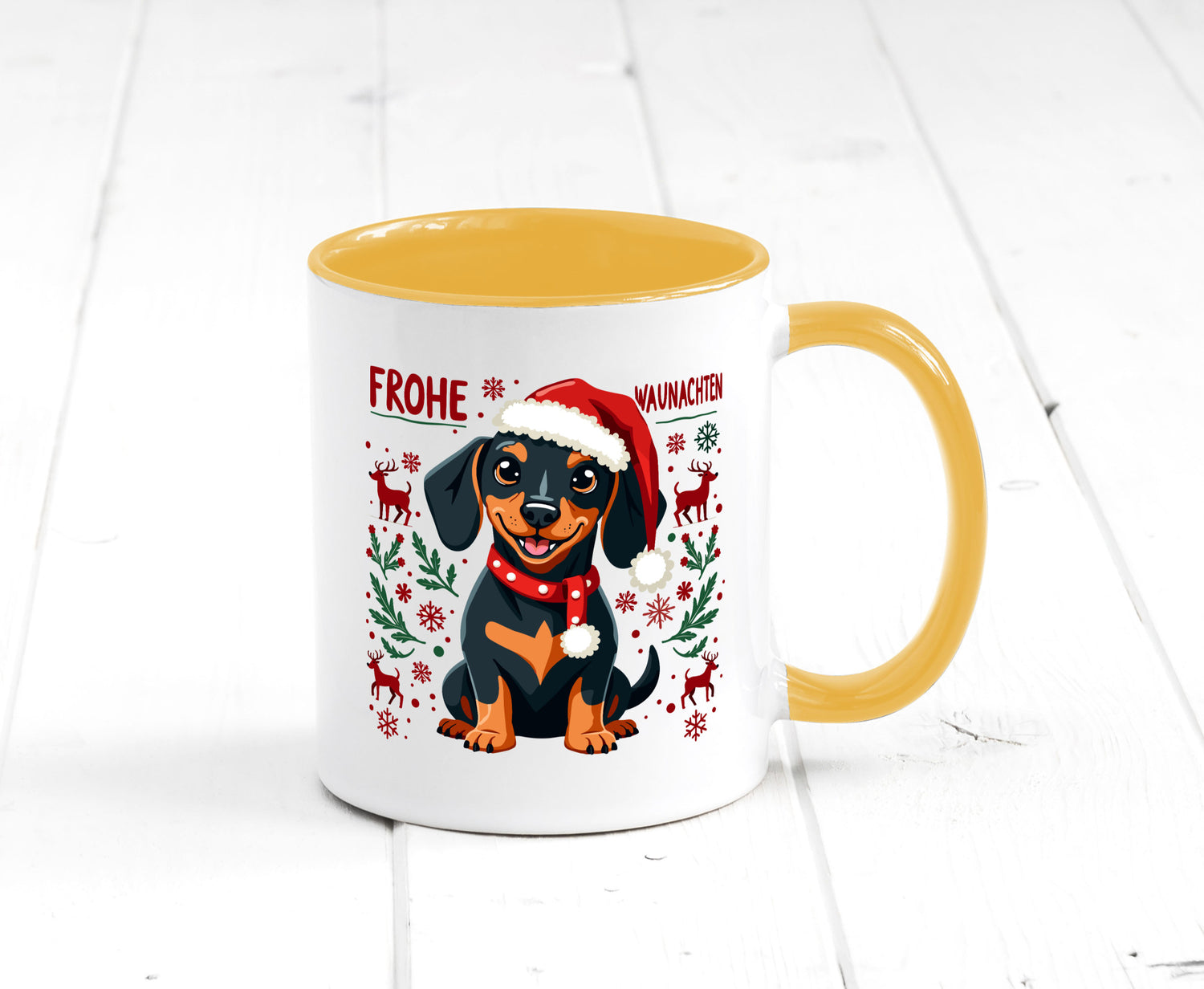 Frohe Waunachten | Ugly Christmas Weihnachtshund v2 Humor Tierliebhaber