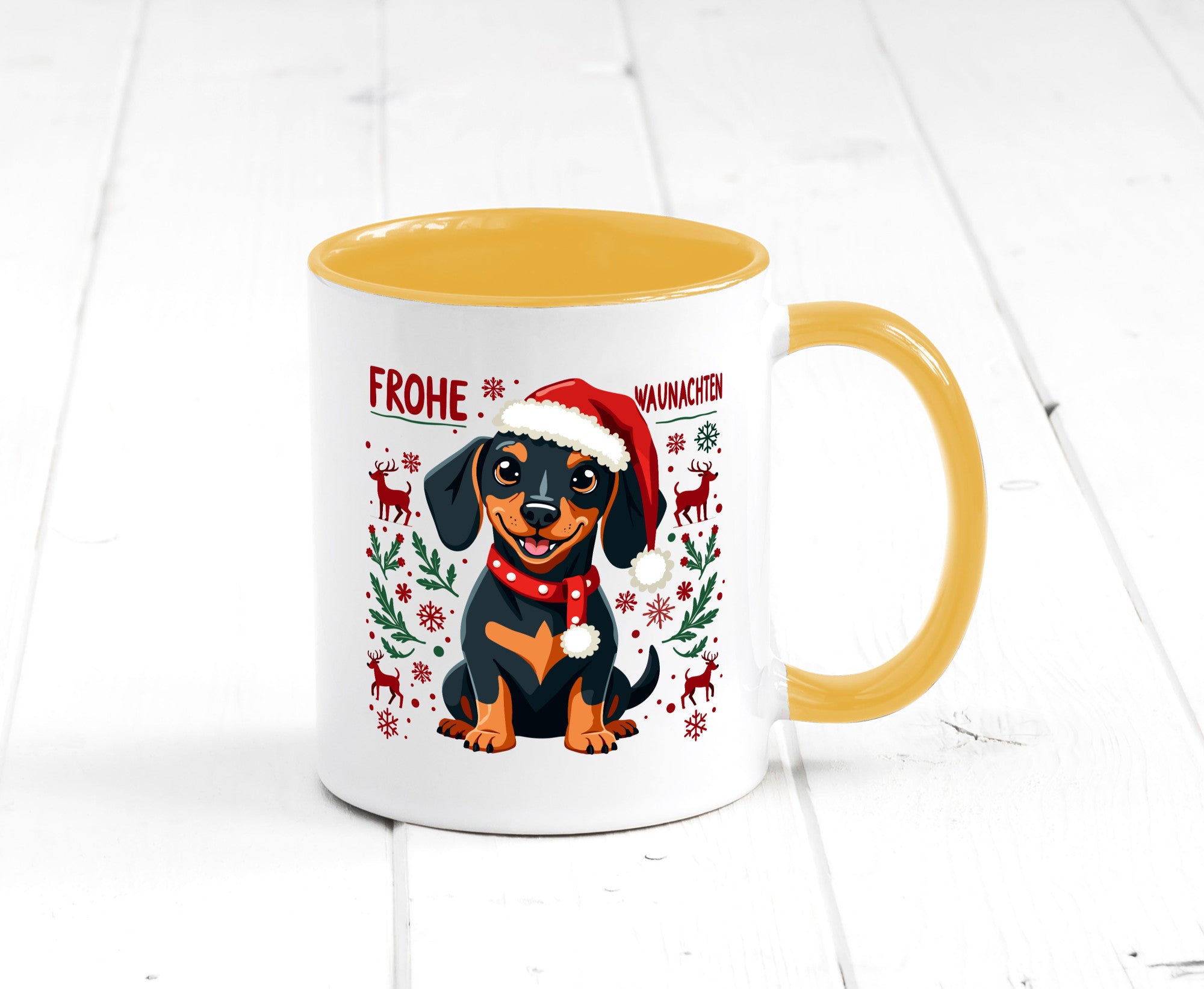 Frohe Waunachten | Ugly Christmas Weihnachtshund v2 Humor Tierliebhaber