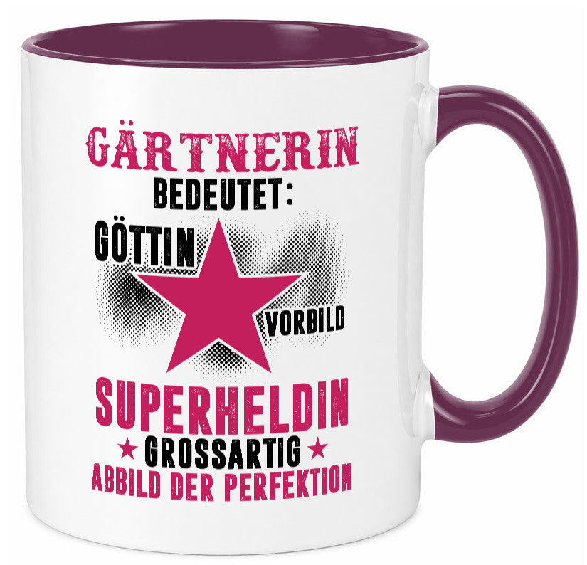 Bedeutung von Gärtnerin | Gartenbau lustiger Spruch Geschenk Humor Geschenkidee Tasse