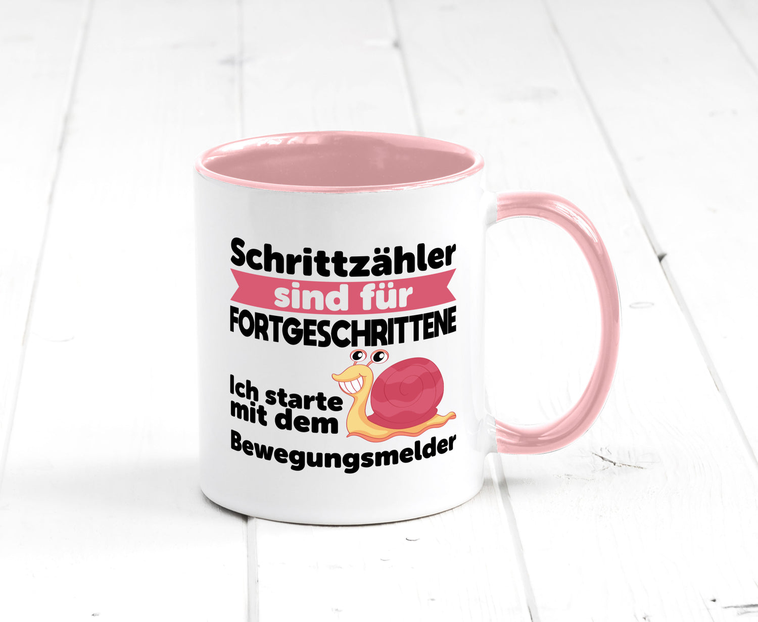 Schrittzähler Fortgeschrittene, Bewegungsmelder | Schnecke Geschenk Humor