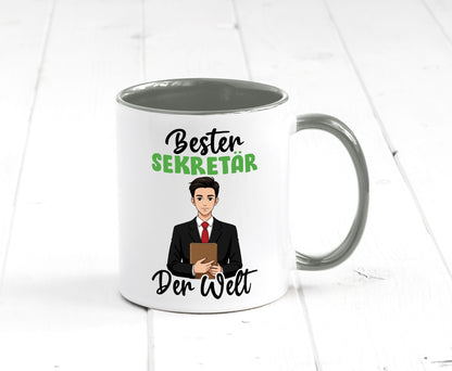 Bester Sekretär | Büro v2 lustiger Spruch Geschenk Arbeit Kollegen Tasse