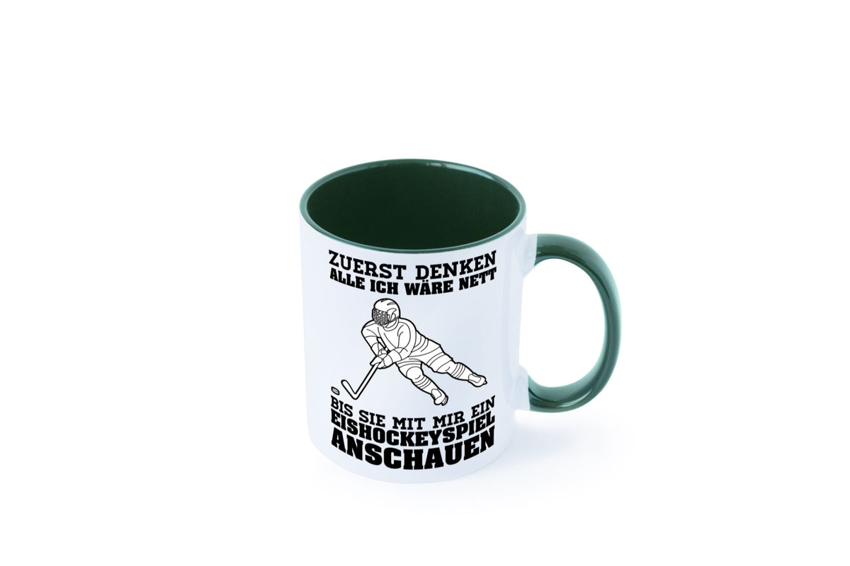 Eishockeyspiel | Eishockeyfan Tasse Eishockeyspieler Humor Geschenkidee