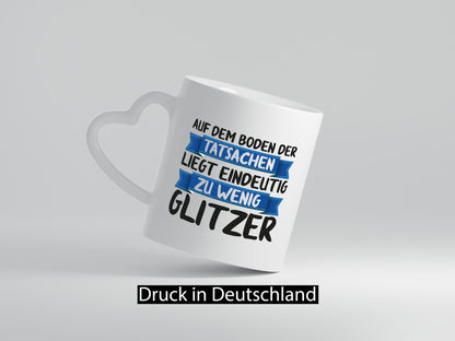 Auf den boden der Tatsachen | Glitzer komm mal runter lustiger Spruch Geschenk