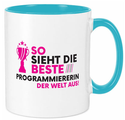 Die Weltbeste Programmiererin | Software Entwickler Geschenkidee Humor Tasse