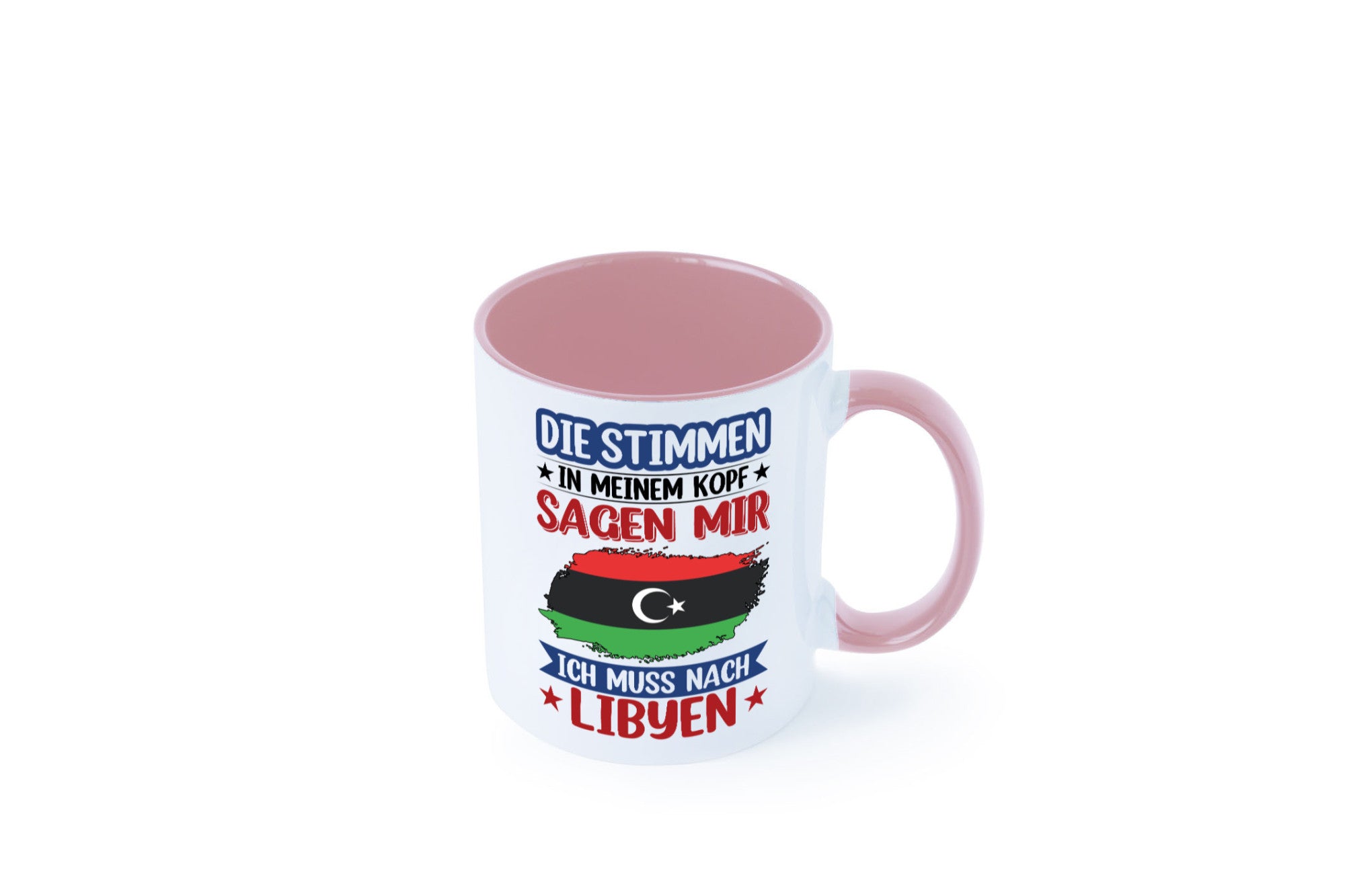 Libyen | Urlaub Stimmen in meinem Kopf Traumland Geschenkidee Humor Tasse