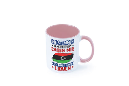 Libyen | Urlaub Stimmen in meinem Kopf Traumland Geschenkidee Humor Tasse