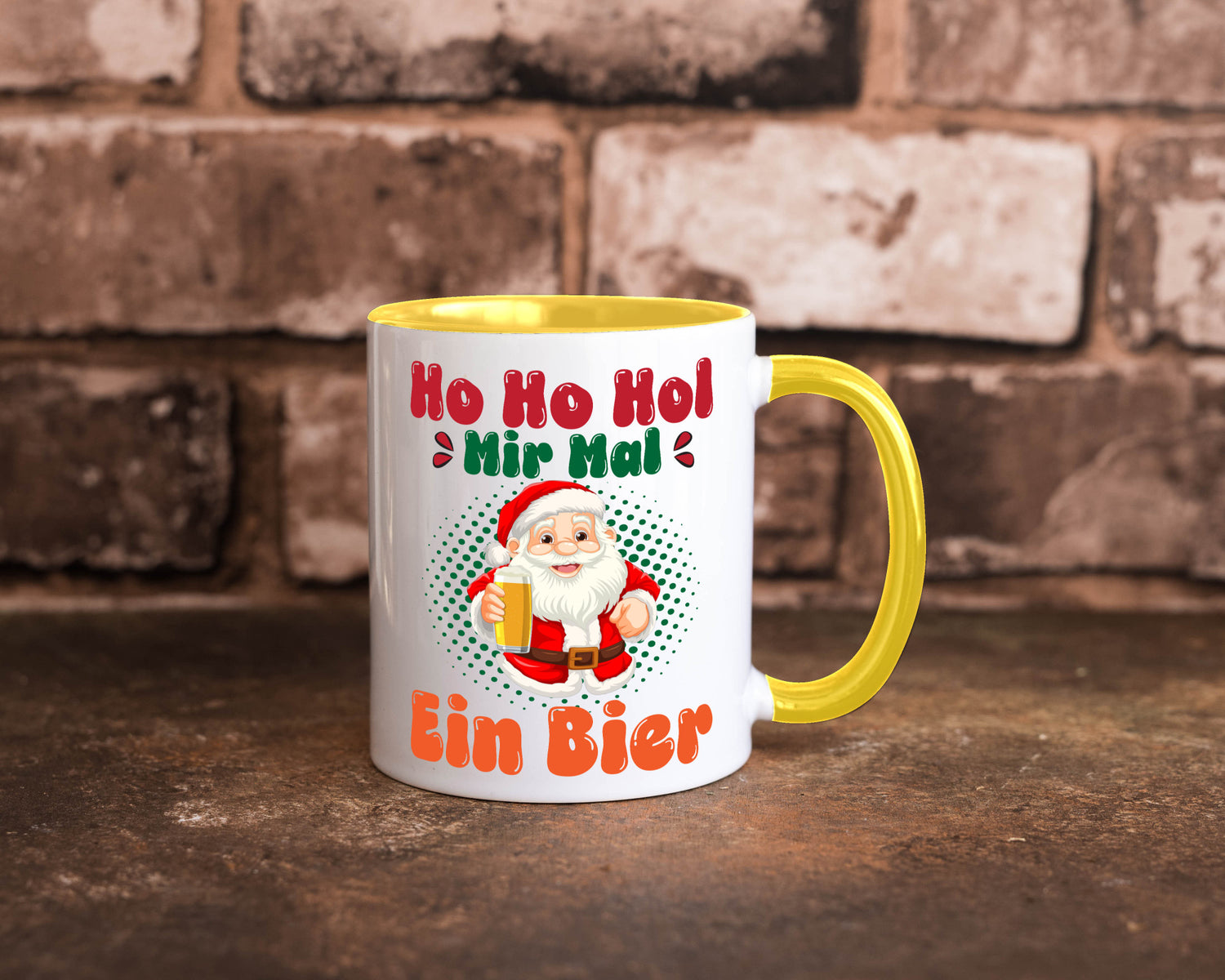Ho mir mal ein Bier | Ugly Christmas Trinken v2 Geschenkidee Humor Tasse
