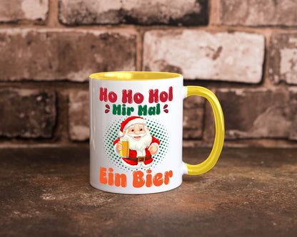 Ho mir mal ein Bier | Ugly Christmas Trinken v2 Geschenkidee Humor Tasse