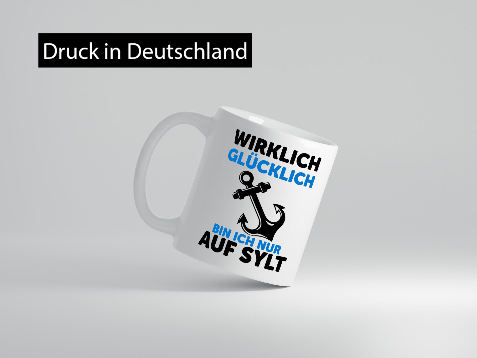 Wirklich glücklich bin ich nur auf Sylt | Nordsee v2 lustig Humor Geschenkidee