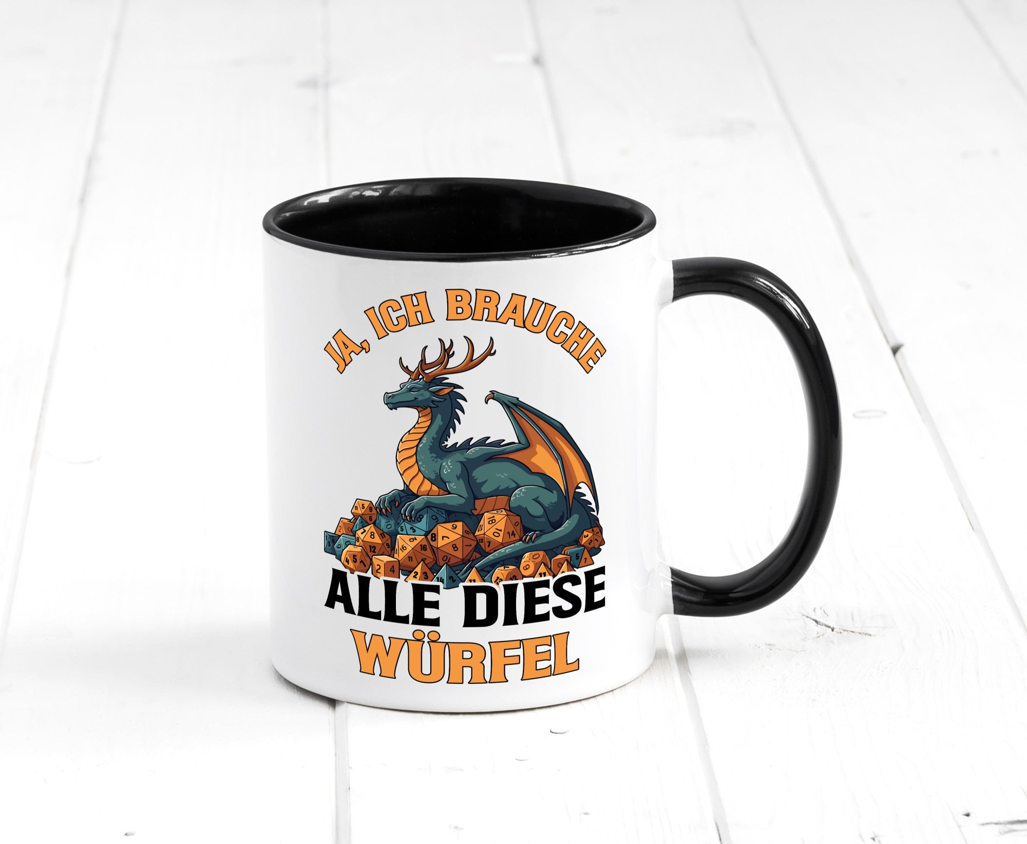Ja ich brauche alle diese Würfel | Drache Rollenspiel v2 Geschenk Humor