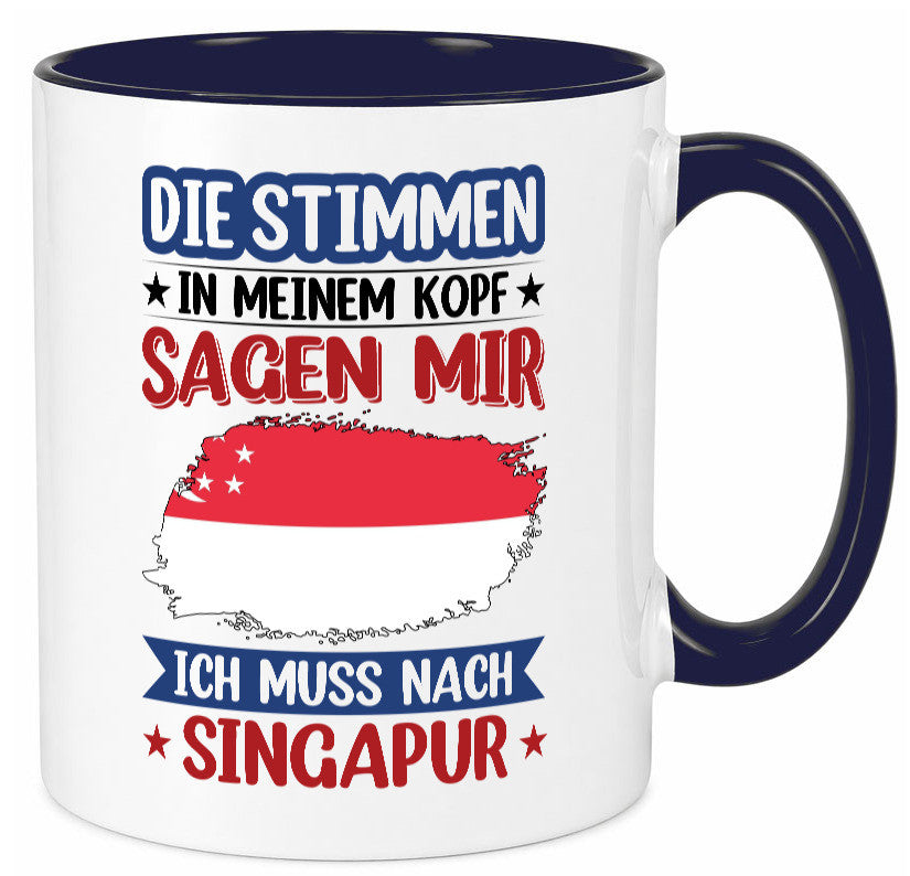 Singapur | Urlaub Stimmen in meinem Kopf Traumland v2 lustiger Spruch Geschenk