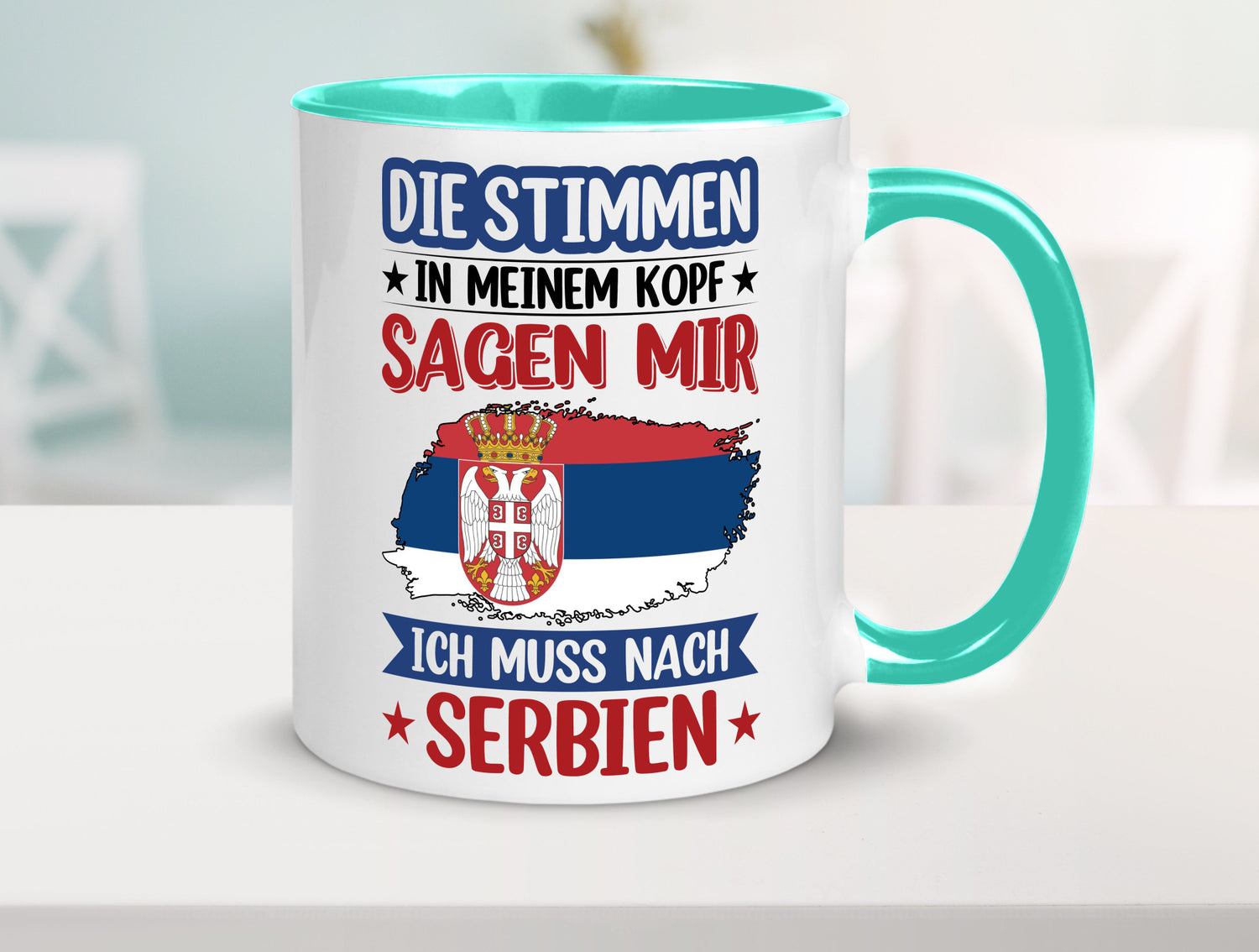 Serbien | Urlaub Stimmen in meinem Kopf Traumland v2 Geschenk Humor