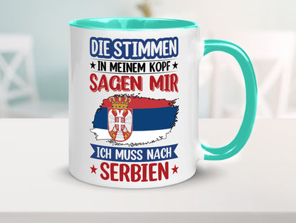 Serbien | Urlaub Stimmen in meinem Kopf Traumland v2 Geschenk Humor