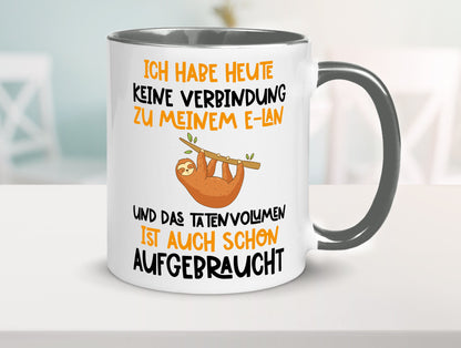 Tatenvolumen aufgebraucht | Spruch Humor Faultier Tierliebhaber Geschenkidee