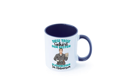 Im Universum: Fliesenleger | Fliesenlegen Bau Geschenk Humor Geschenkidee