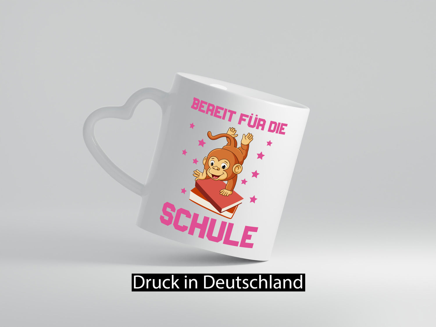 Bereit für die Schule | Einschulung Sterne Affe Geschenk Humor Geschenkidee