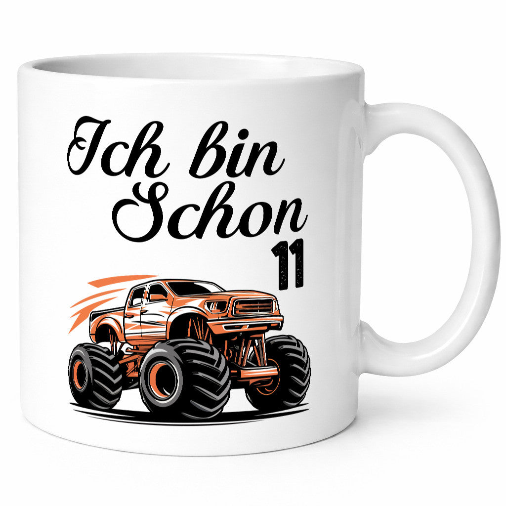 11. Geburtstag | Monster truck 11 Jahre lustiger Spruch Geschenk Geschenkidee