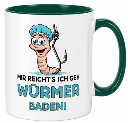 Mir reichts ich geh Würmer Baden | Angler Angeln Geschenk Humor Geschenkidee