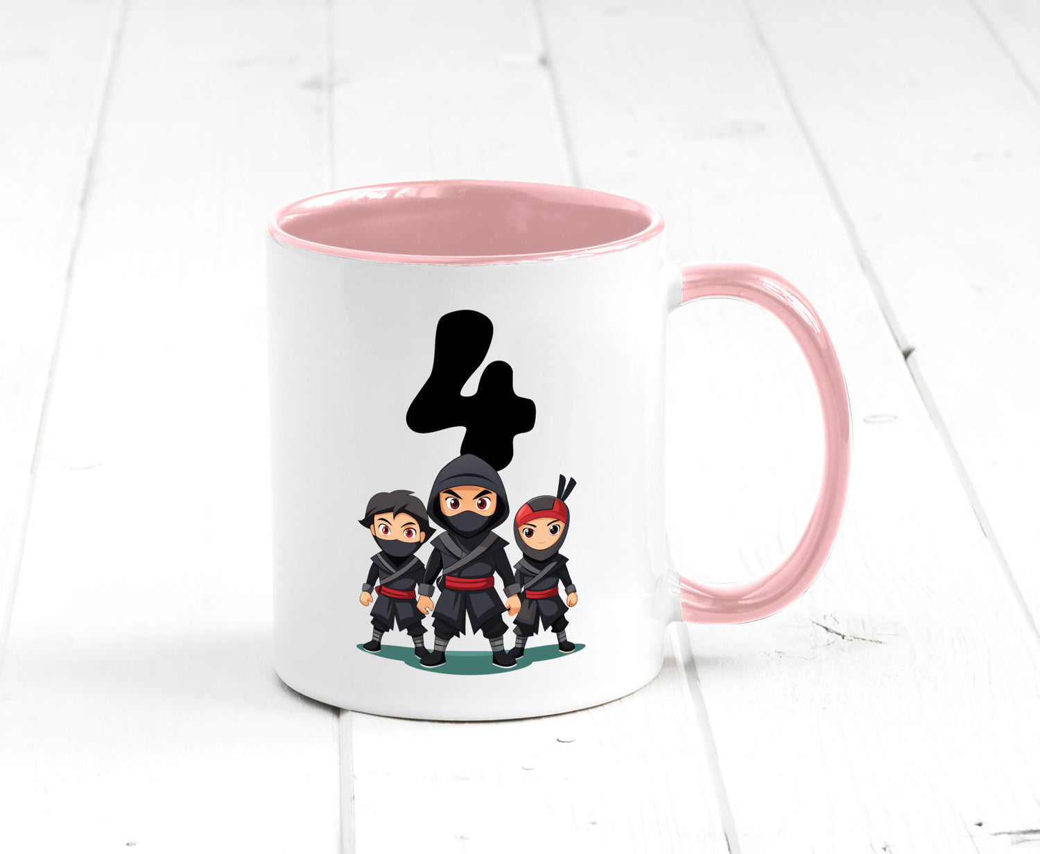 4. Geburtstag | 4 Jahre Ninja lustig Geschenkidee Geschenk Tasse