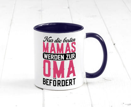 Beste Mama wird zur Oma befördert | Großmutter lustiger Spruch Geschenk Familie