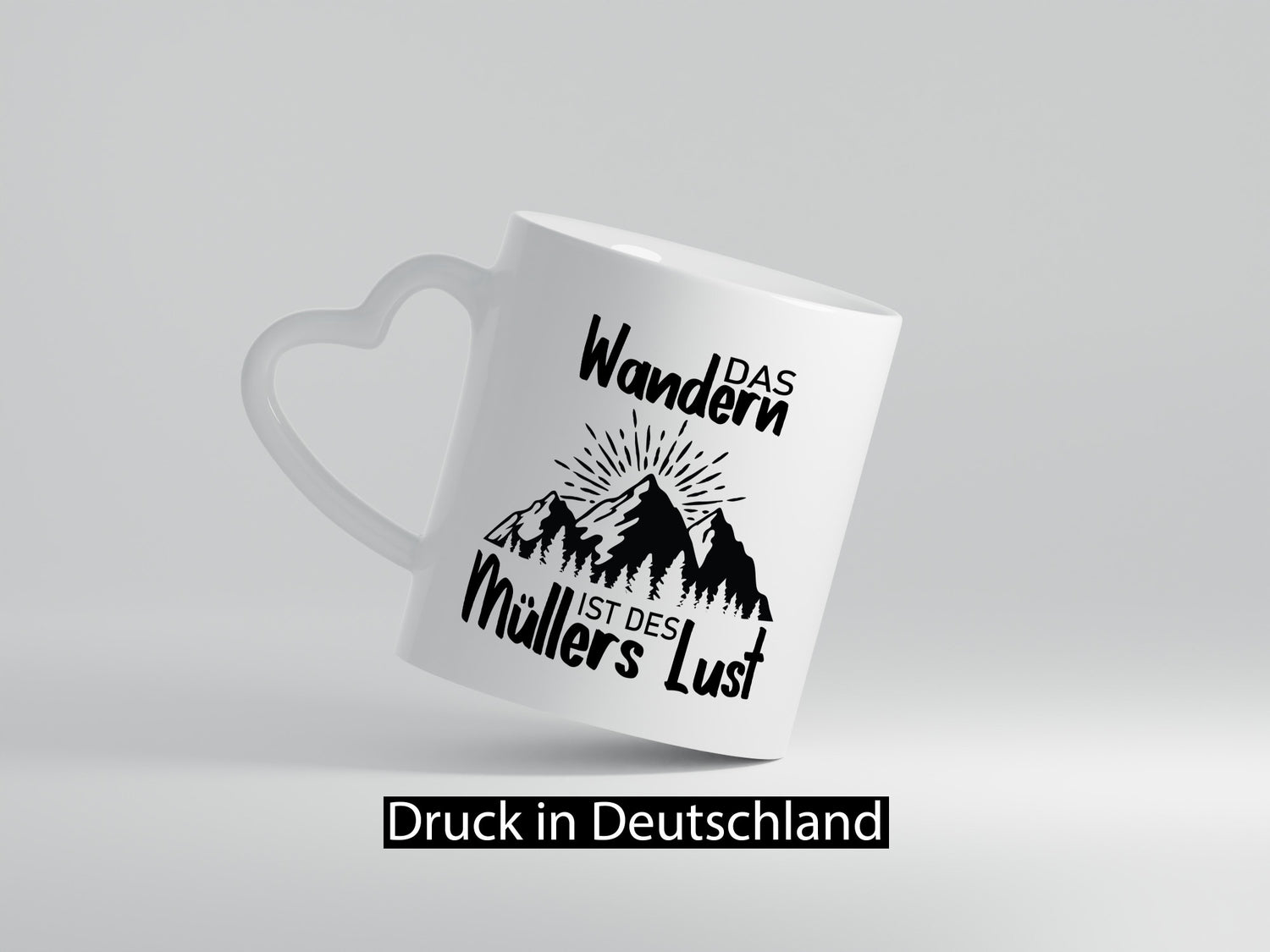 Das Wandern ist des Müllers Lust | Berge Sonne lustig Humor Geschenkidee