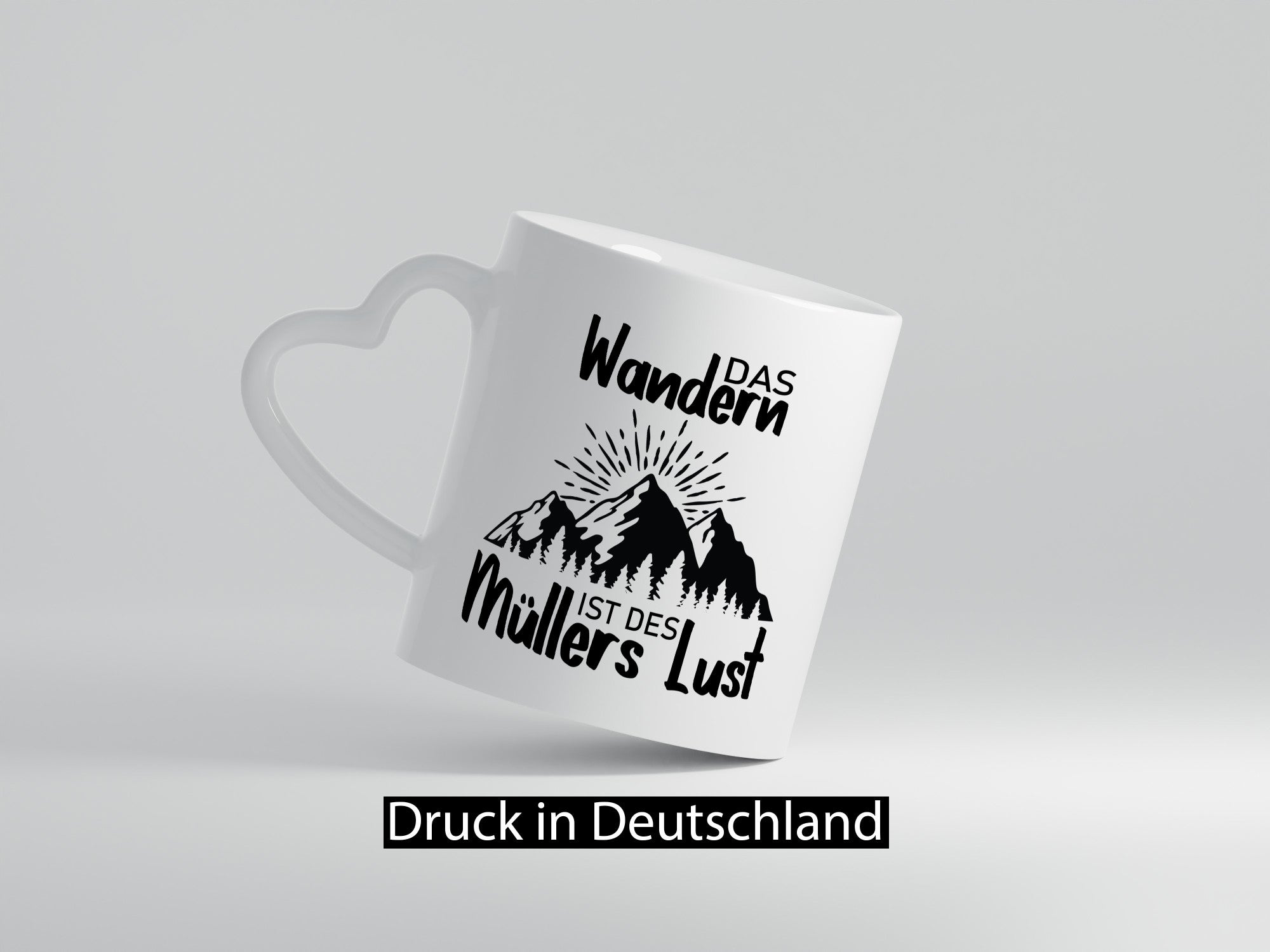Das Wandern ist des Müllers Lust | Berge Sonne lustig Humor Geschenkidee
