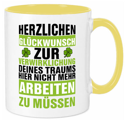 Verwirklichung deiner Träume | Stellenwechel Kollege Humor Arbeit Kollegen Büro