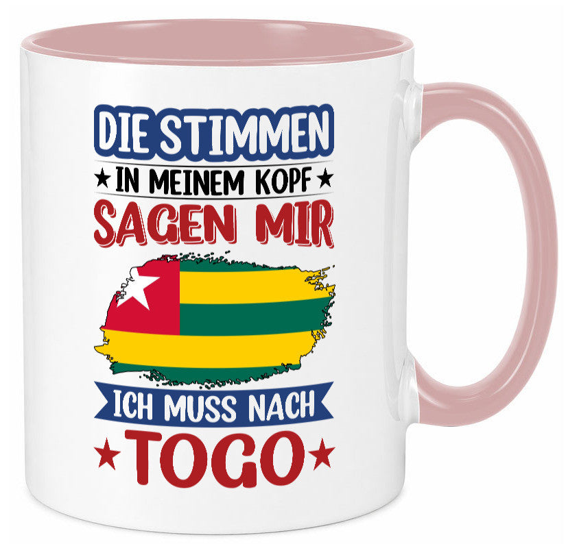 Togo | Urlaub Stimmen in meinem Kopf Traumland Humor Geschenkidee Tasse