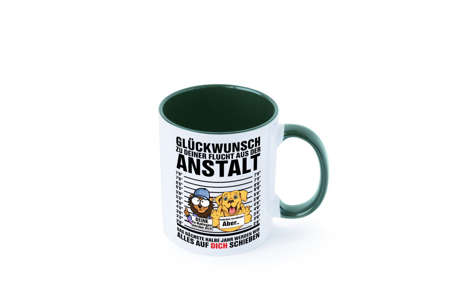Glückwunsch zu deiner Flucht | Abschiedgeschenk v3 Geschenk Humor Geschenkidee