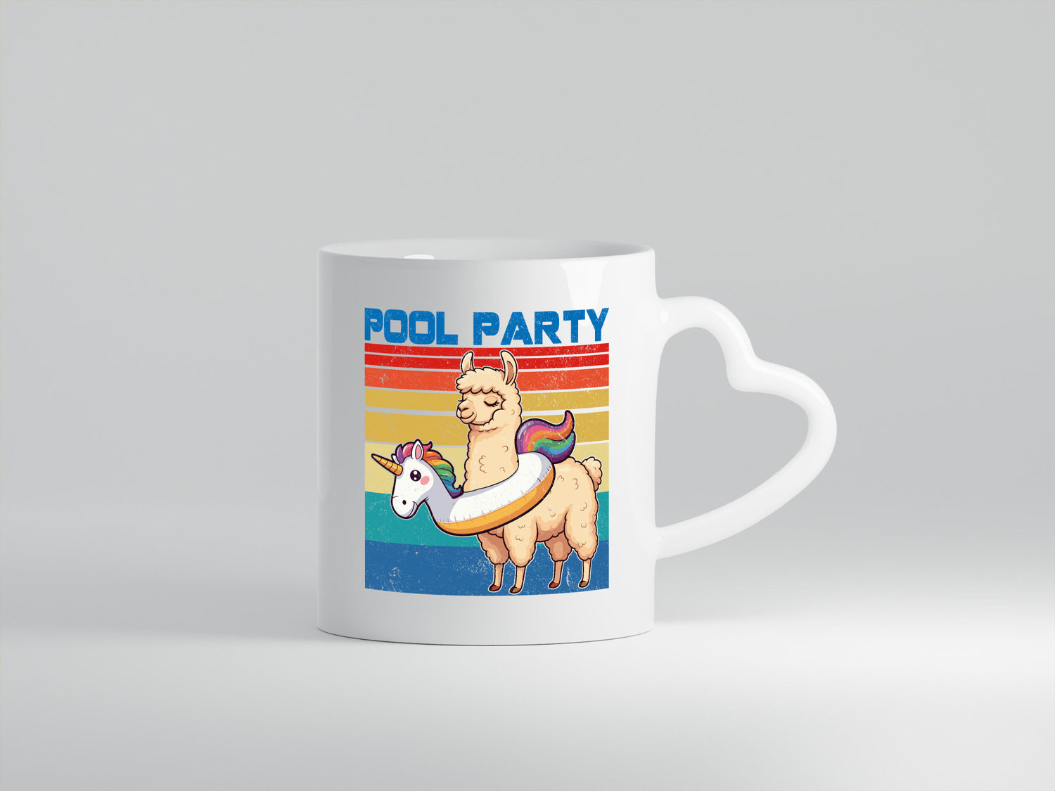 Pool Party | Lama Alpaka Einhorn lustig Humor Geschenkidee Geschenk Tasse